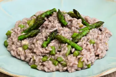 Risotto Lillà con asparagi