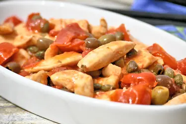 Straccetti di pollo alla mediterranea