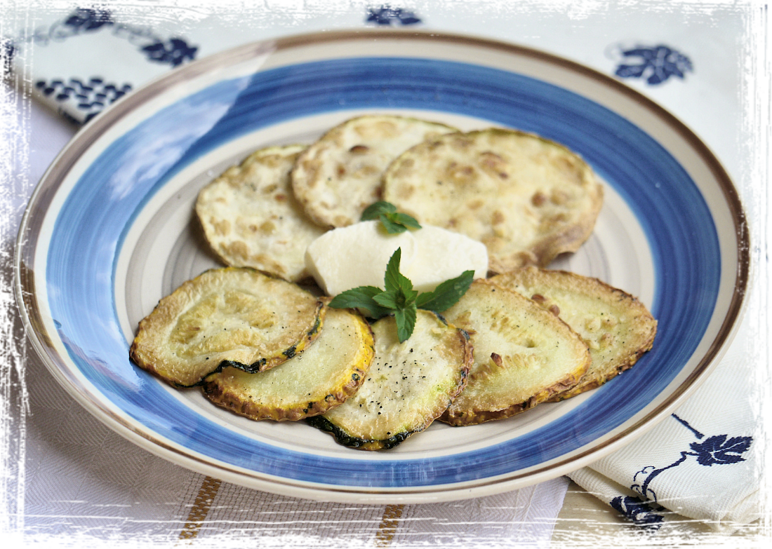 Zucchine e zucca fritte