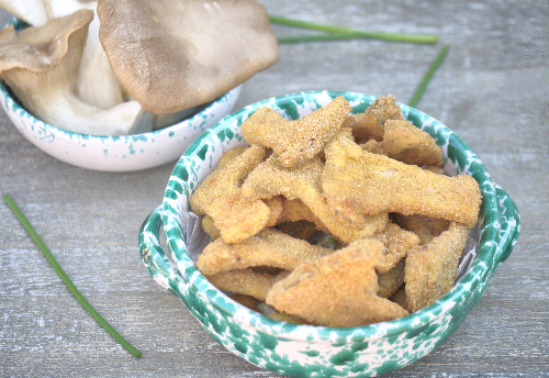 Funghi cardoncelli impanati e fritti