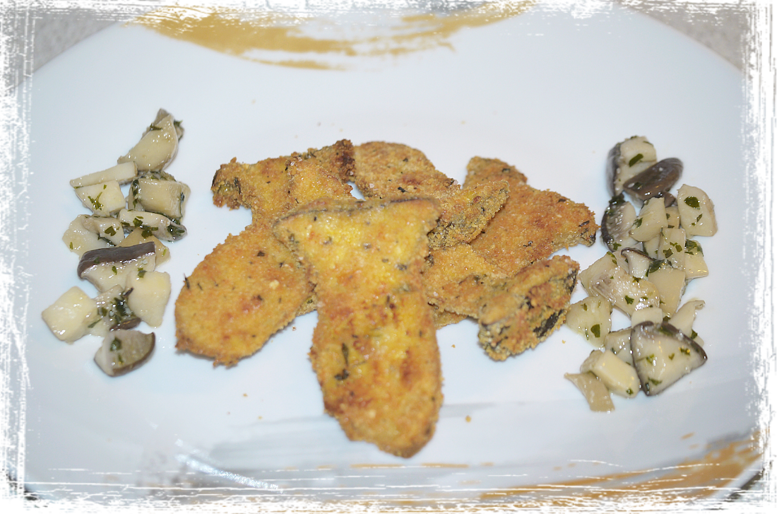 Cotolette di funghi cardoncelli Cotolette di funghi cardoncelli