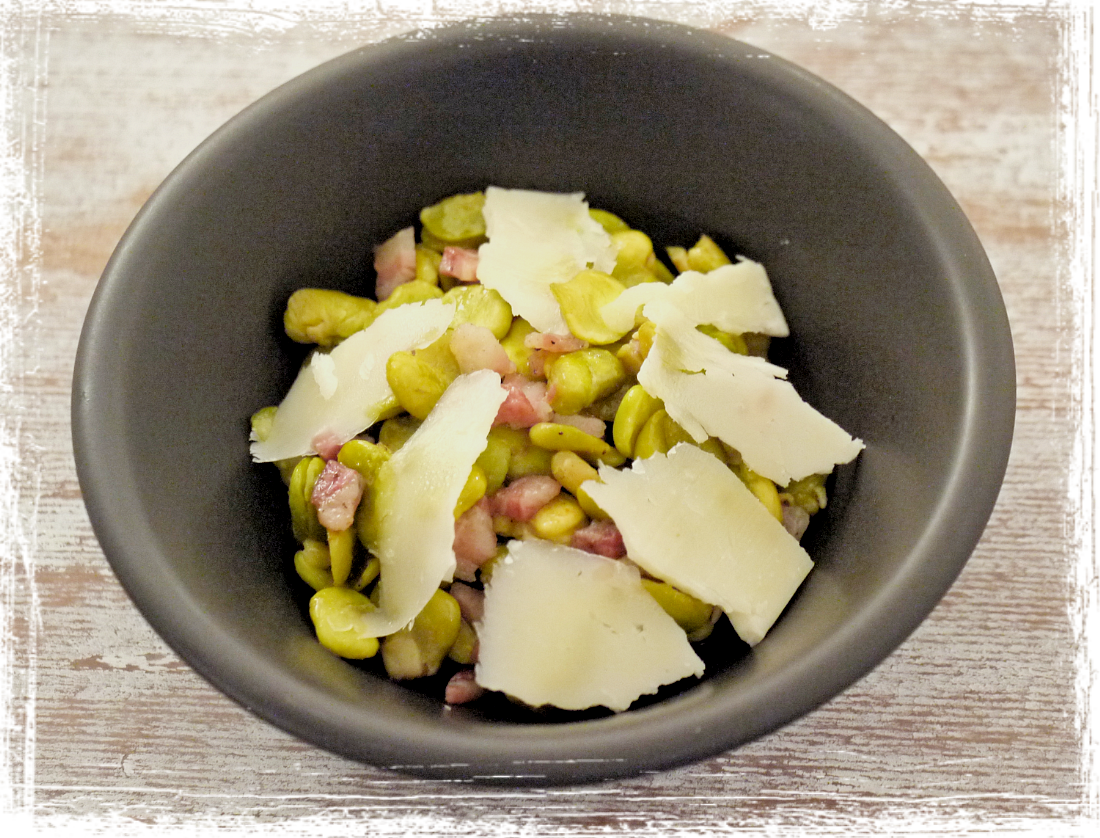 Fave con pancetta e pecorino Fave con pancetta e pecorino