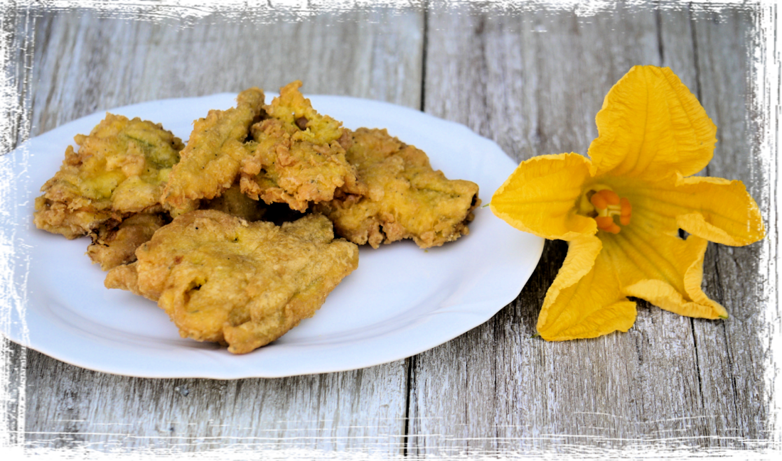 Fiori di zucca fritti