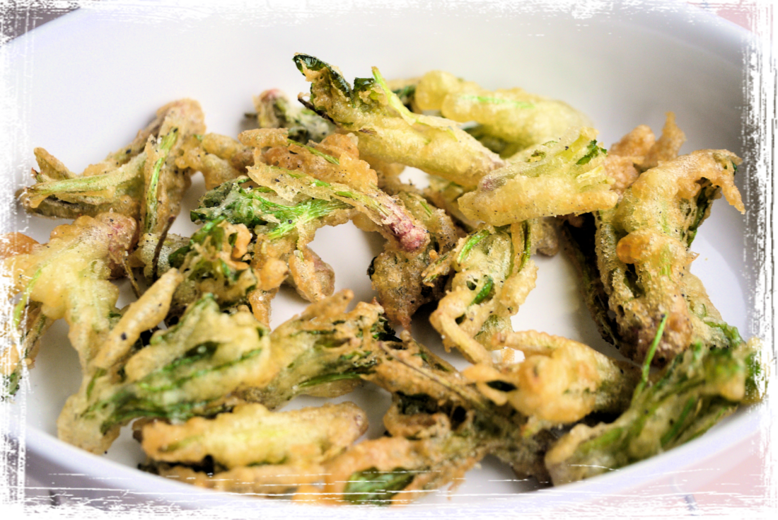 Ragnetti fritti di spinaci