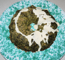 Sformato di bietola con fonduta di formaggio